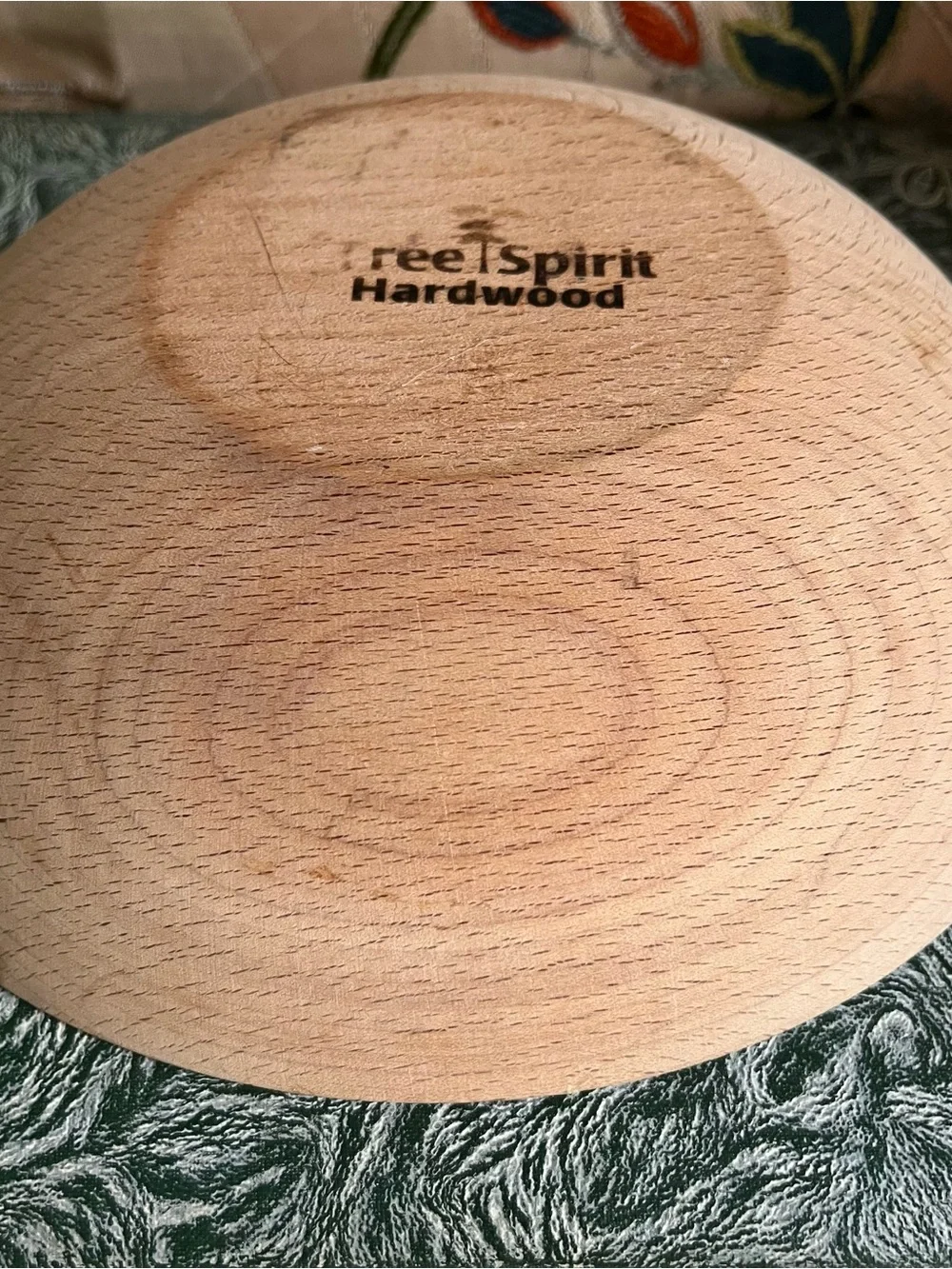 Set of 2 Tree Spirit wooden bowls 7”